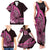 Pink Polynesia Easter Day Family Matching Tank Maxi Dress and Hawaiian Shirt Eggs With Bunny Polynesian Pattern