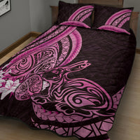 Pink Polynesia Easter Day Quilt Bed Set Eggs With Bunny Polynesian Pattern LT14 - Polynesian Pride