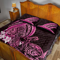 Pink Polynesia Easter Day Quilt Bed Set Eggs With Bunny Polynesian Pattern LT14 - Polynesian Pride