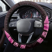 Pink Polynesia Easter Day Steering Wheel Cover Eggs With Bunny Polynesian Pattern LT14 - Polynesian Pride