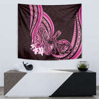 Pink Polynesia Easter Day Tapestry Eggs With Bunny Polynesian Pattern LT14 - Polynesian Pride