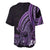 Purple Polynesia Easter Day Baseball Jersey Eggs With Bunny Polynesian Pattern