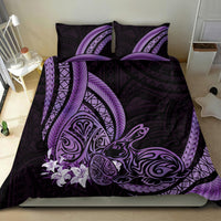 Purple Polynesia Easter Day Bedding Set Eggs With Bunny Polynesian Pattern LT14 - Polynesian Pride