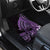 Purple Polynesia Easter Day Car Mats Eggs With Bunny Polynesian Pattern