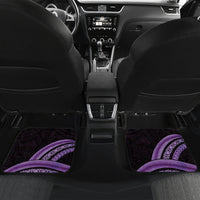 Purple Polynesia Easter Day Car Mats Eggs With Bunny Polynesian Pattern LT14 Set 2pcs - Back Purple - Polynesian Pride