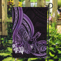 Purple Polynesia Easter Day Garden Flag Eggs With Bunny Polynesian Pattern LT14 Garden Flag Purple - Polynesian Pride
