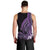 Purple Polynesia Easter Day Men Tank Top Eggs With Bunny Polynesian Pattern