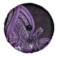 Purple Polynesia Easter Day Spare Tire Cover Eggs With Bunny Polynesian Pattern LT14 - Polynesian Pride