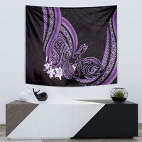 Purple Polynesia Easter Day Tapestry Eggs With Bunny Polynesian Pattern LT14 - Polynesian Pride