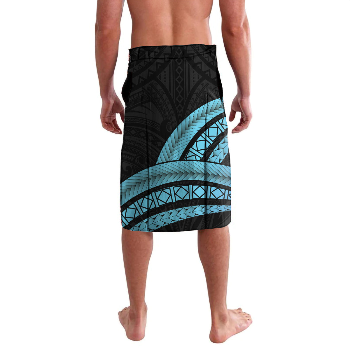 Turquoise Polynesia Easter Day Lavalava Eggs With Bunny Polynesian Pattern LT14 - Polynesian Pride