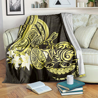 Yellow Polynesia Easter Day Blanket Eggs With Bunny Polynesian Pattern LT14 Yellow - Polynesian Pride
