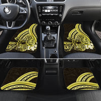 Yellow Polynesia Easter Day Car Mats Eggs With Bunny Polynesian Pattern LT14 Set 4pcs Yellow - Polynesian Pride