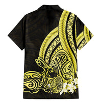 Yellow Polynesia Easter Day Family Matching Mermaid Dress and Hawaiian Shirt Eggs With Bunny Polynesian Pattern LT14 - Polynesian Pride