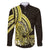 Yellow Polynesia Easter Day Family Matching Mermaid Dress and Hawaiian Shirt Eggs With Bunny Polynesian Pattern