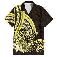 Yellow Polynesia Easter Day Hawaiian Shirt Eggs With Bunny Polynesian Pattern LT14 Yellow - Polynesian Pride