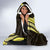 Yellow Polynesia Easter Day Hooded Blanket Eggs With Bunny Polynesian Pattern