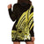 Yellow Polynesia Easter Day Hoodie Dress Eggs With Bunny Polynesian Pattern