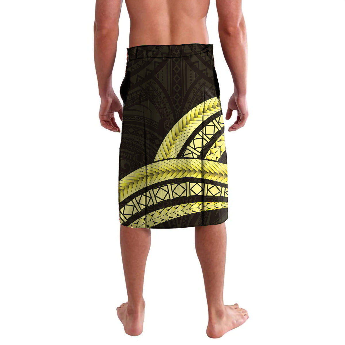 Yellow Polynesia Easter Day Lavalava Eggs With Bunny Polynesian Pattern LT14 - Polynesian Pride