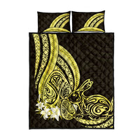 Yellow Polynesia Easter Day Quilt Bed Set Eggs With Bunny Polynesian Pattern LT14 - Polynesian Pride