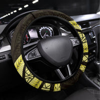 Yellow Polynesia Easter Day Steering Wheel Cover Eggs With Bunny Polynesian Pattern LT14 Universal Fit Yellow - Polynesian Pride