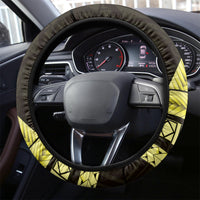 Yellow Polynesia Easter Day Steering Wheel Cover Eggs With Bunny Polynesian Pattern LT14 - Polynesian Pride
