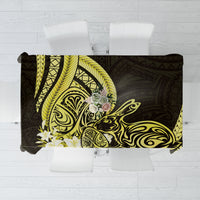 Yellow Polynesia Easter Day Tablecloth Eggs With Bunny Polynesian Pattern LT14 Yellow - Polynesian Pride