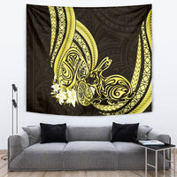 Yellow Polynesia Easter Day Tapestry Eggs With Bunny Polynesian Pattern LT14 Yellow - Polynesian Pride