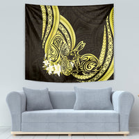 Yellow Polynesia Easter Day Tapestry Eggs With Bunny Polynesian Pattern LT14 - Polynesian Pride