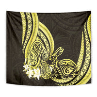 Yellow Polynesia Easter Day Tapestry Eggs With Bunny Polynesian Pattern LT14 - Polynesian Pride