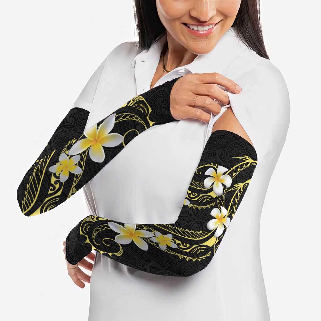 Polynesia Tattoo With Plumeria Arm Sleeves Elegant Vibes LT14 - Polynesian Pride