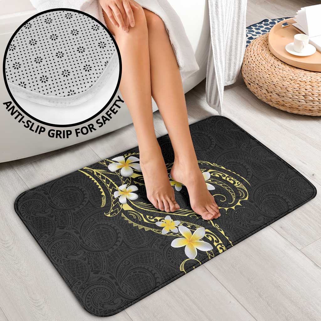 Polynesia Tattoo With Plumeria Bathroom Set Elegant Vibes LT14 - Polynesian Pride