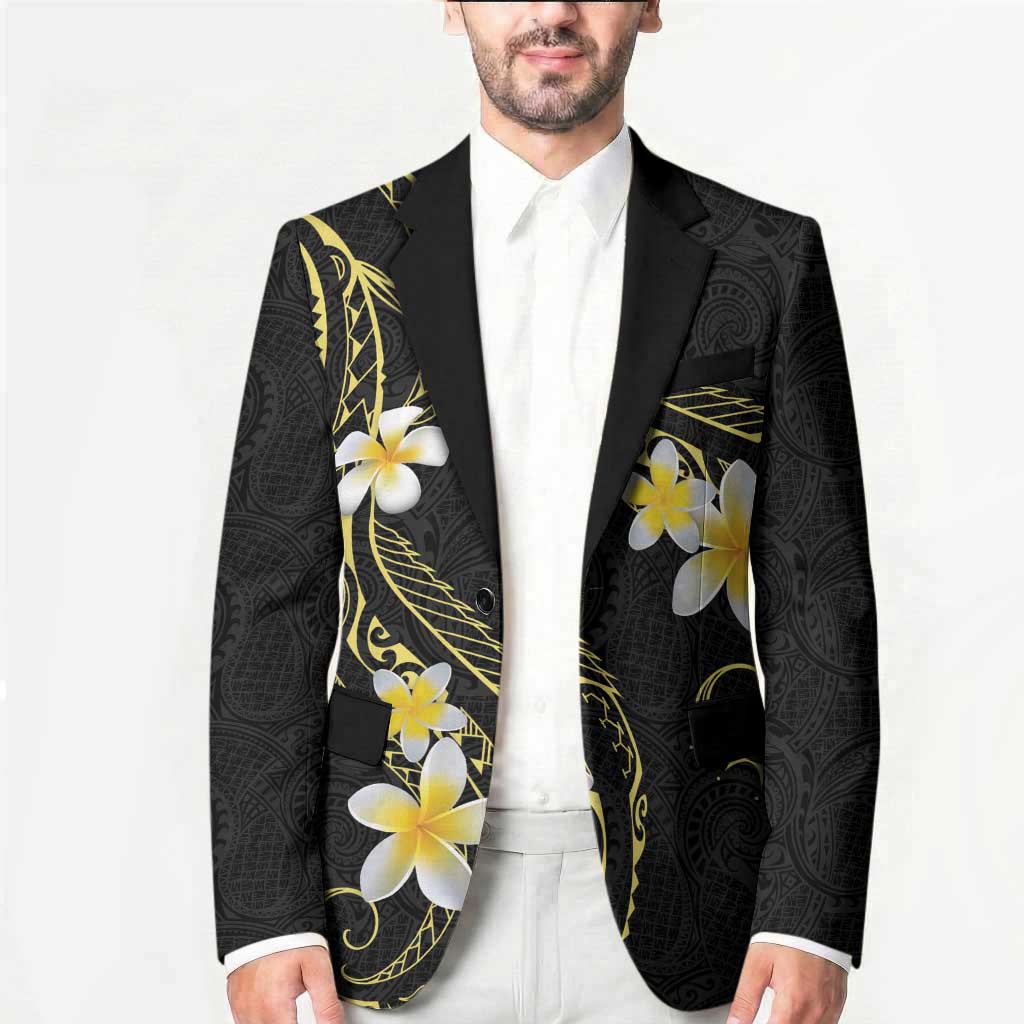 Polynesia Tattoo With Plumeria Blazer Elegant Vibes LT14 - Polynesian Pride