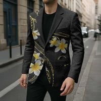 Polynesia Tattoo With Plumeria Blazer Elegant Vibes LT14 - Polynesian Pride