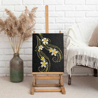 Polynesia Tattoo With Plumeria Canvas Wall Art Elegant Vibes LT14 - Polynesian Pride