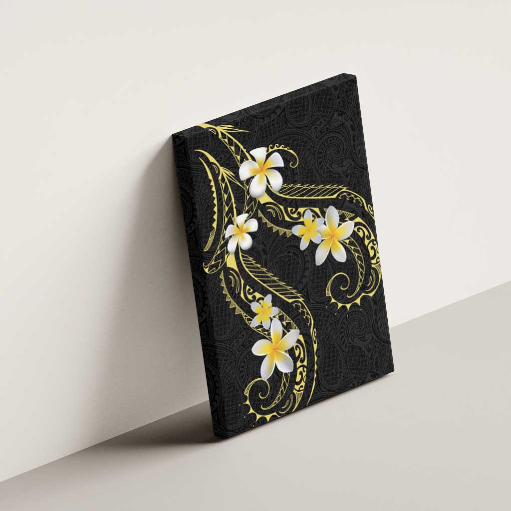 Polynesia Tattoo With Plumeria Canvas Wall Art Elegant Vibes LT14 - Polynesian Pride