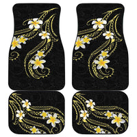 Polynesia Tattoo With Plumeria Car Mats Elegant Vibes LT14 - Polynesian Pride