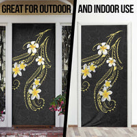Polynesia Tattoo With Plumeria Door Cover Elegant Vibes LT14 - Polynesian Pride