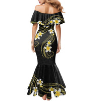 Polynesia Tattoo With Plumeria Family Matching Mermaid Dress and Hawaiian Shirt Elegant Vibes
