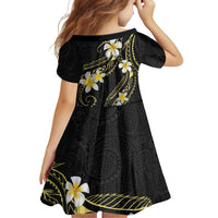 Polynesia Tattoo With Plumeria Family Matching Off The Shoulder Long Sleeve Dress and Hawaiian Shirt Elegant Vibes