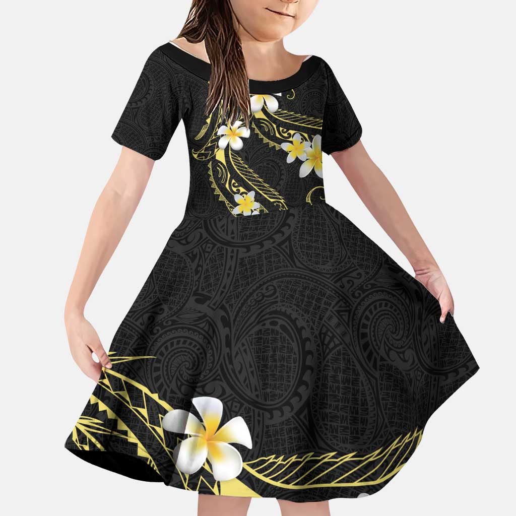 Polynesia Tattoo With Plumeria Family Matching Puletasi and Hawaiian Shirt Elegant Vibes