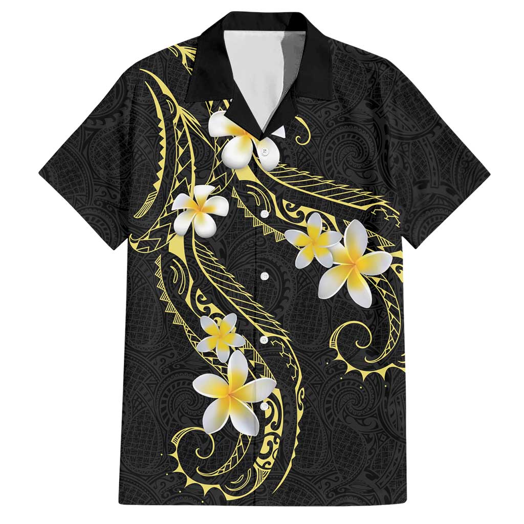 Polynesia Tattoo With Plumeria Hawaiian Shirt Elegant Vibes