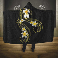 Polynesia Tattoo With Plumeria Hooded Blanket Elegant Vibes LT14 - Polynesian Pride