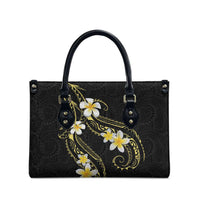 Polynesia Tattoo With Plumeria Leather Bag Elegant Vibes LT14 - Polynesian Pride
