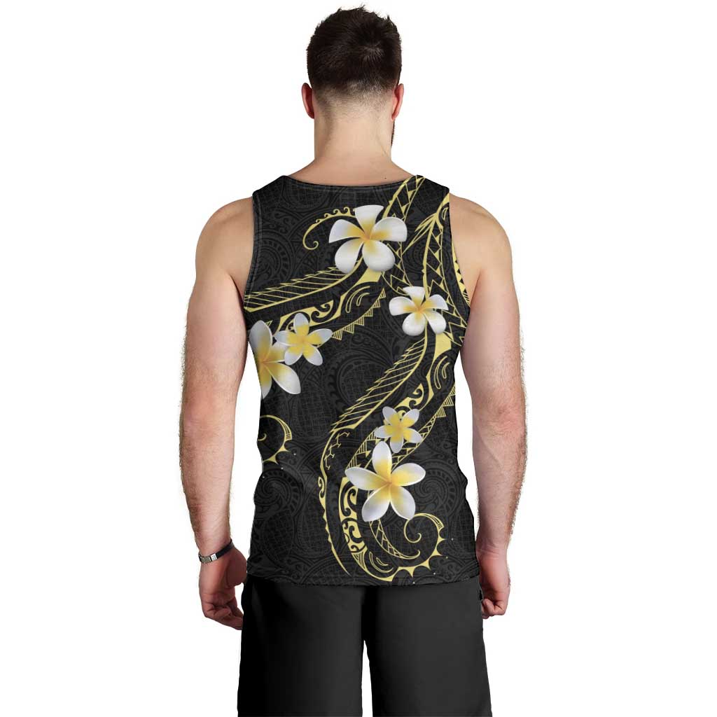 Polynesia Tattoo With Plumeria Men Tank Top Elegant Vibes LT14 - Polynesian Pride