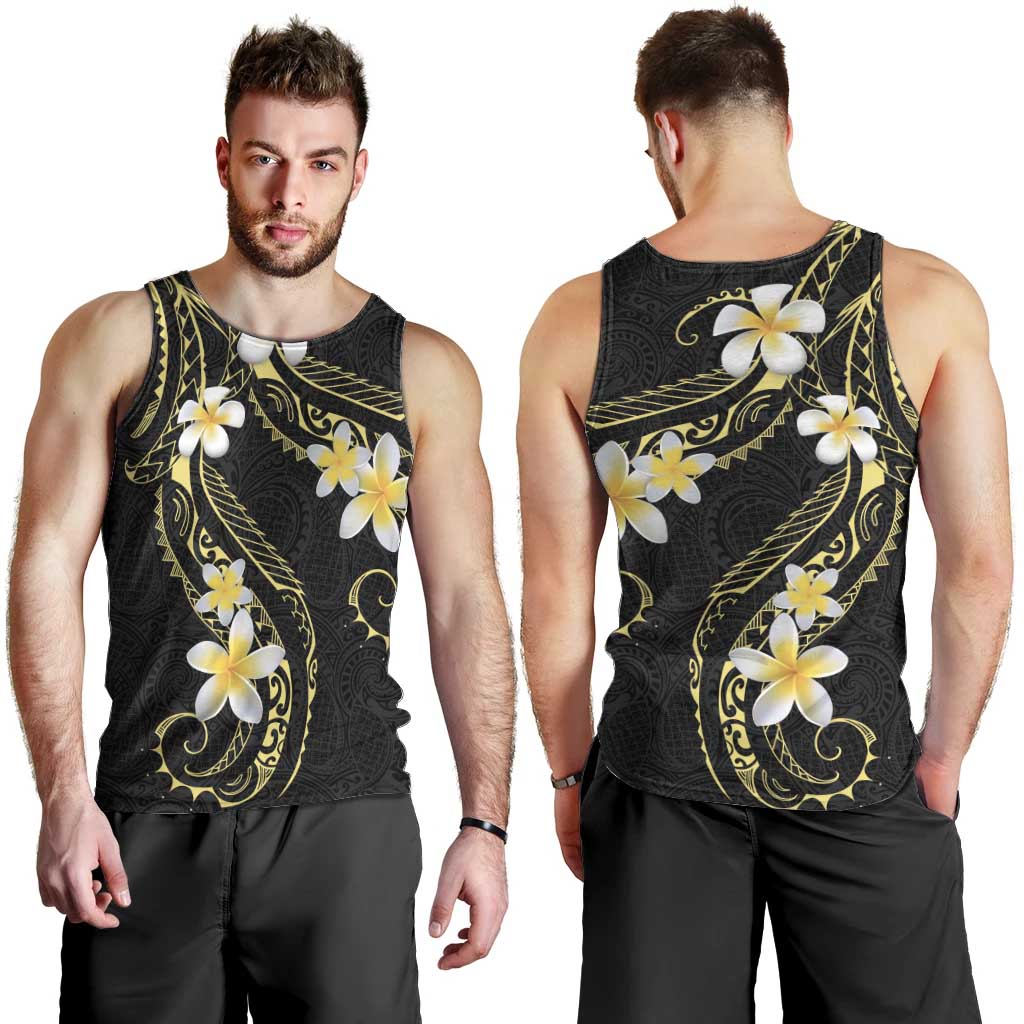 Polynesia Tattoo With Plumeria Men Tank Top Elegant Vibes LT14 - Polynesian Pride