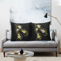 Polynesia Tattoo With Plumeria Pillow Cover Elegant Vibes LT14 - Polynesian Pride