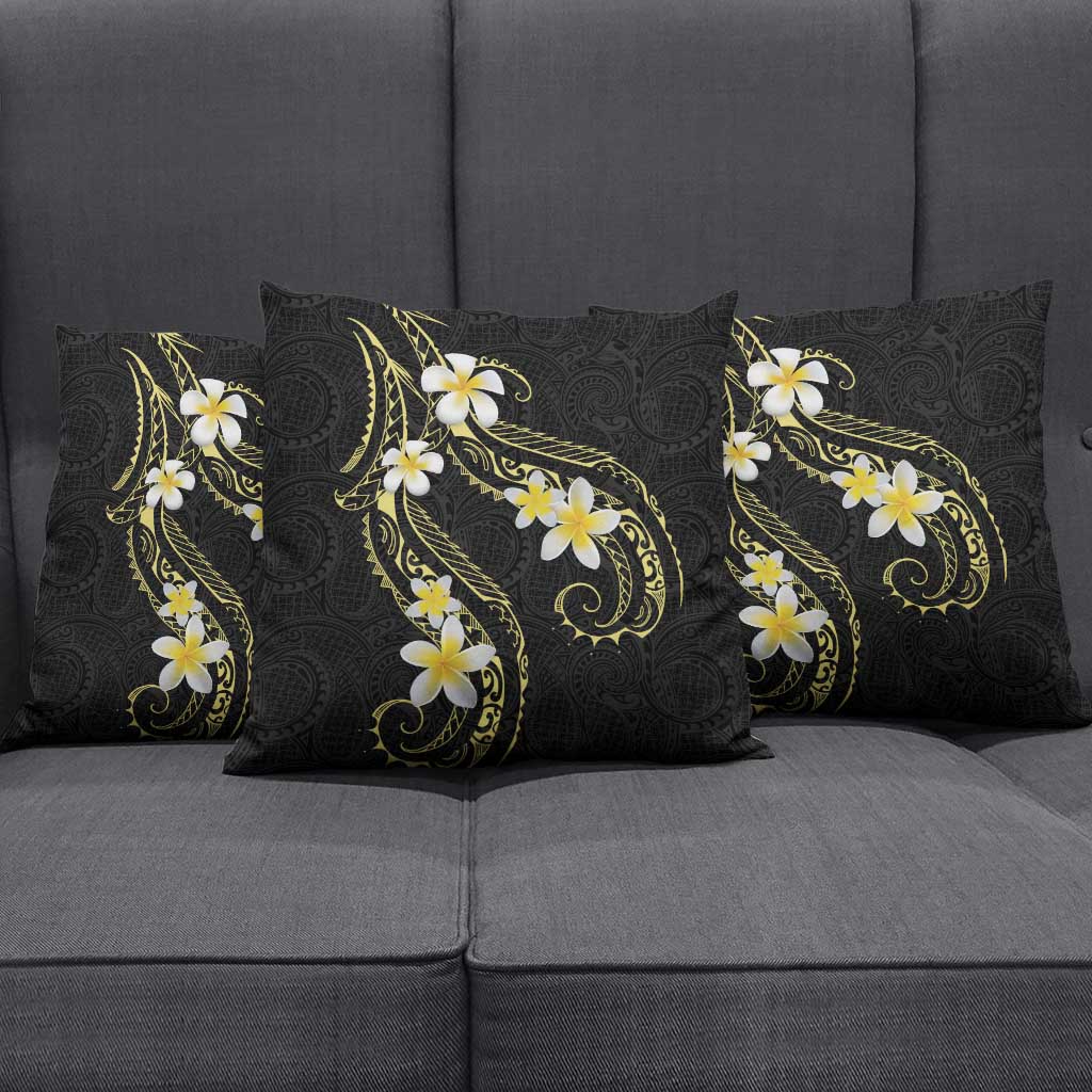 Polynesia Tattoo With Plumeria Pillow Cover Elegant Vibes LT14 - Polynesian Pride