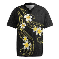 Polynesia Tattoo With Plumeria Rugby Jersey Elegant Vibes