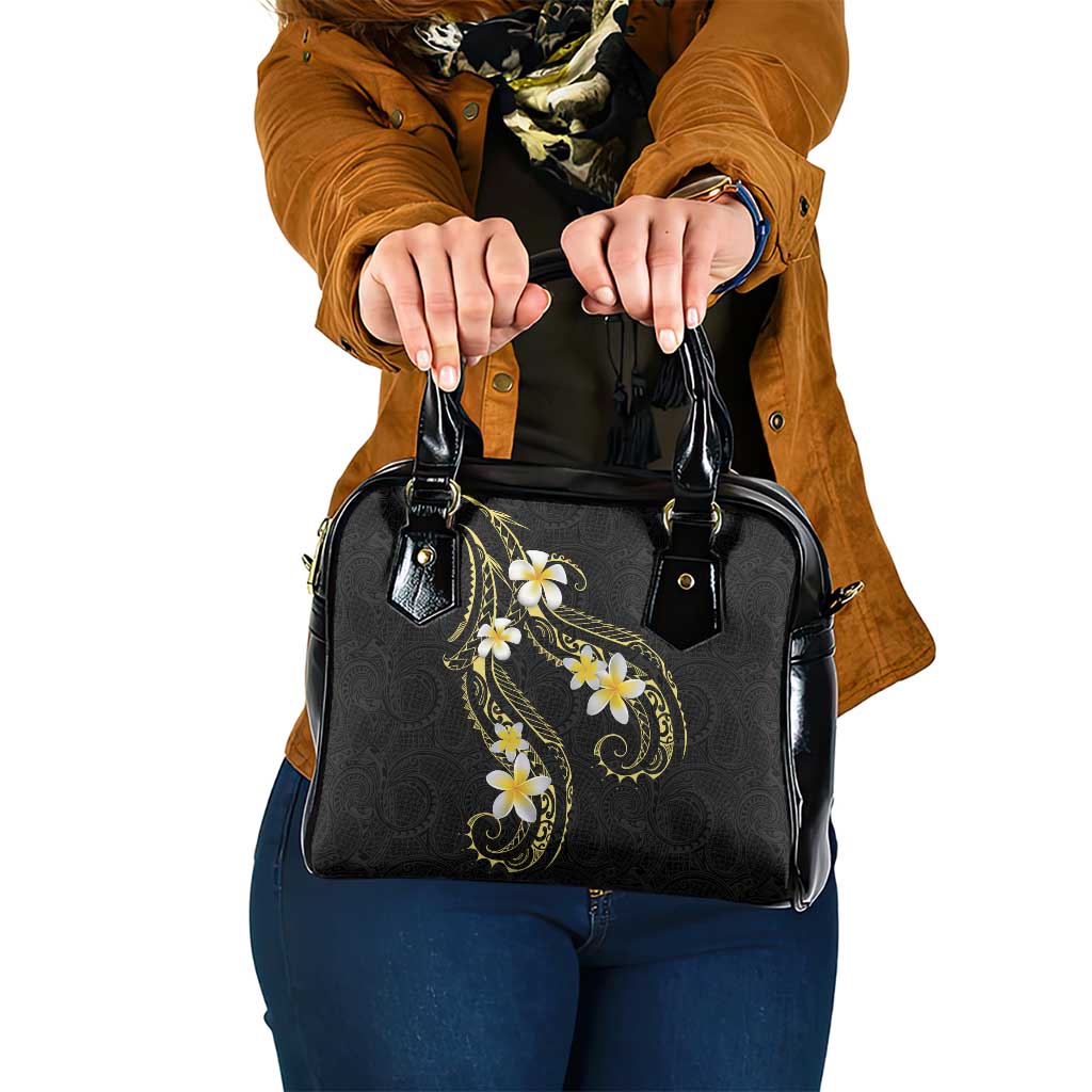 Polynesia Tattoo With Plumeria Shoulder Handbag Elegant Vibes