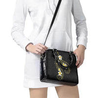 Polynesia Tattoo With Plumeria Shoulder Handbag Elegant Vibes